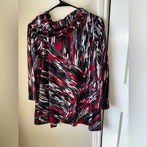 Ali Miles Colorful Blouse